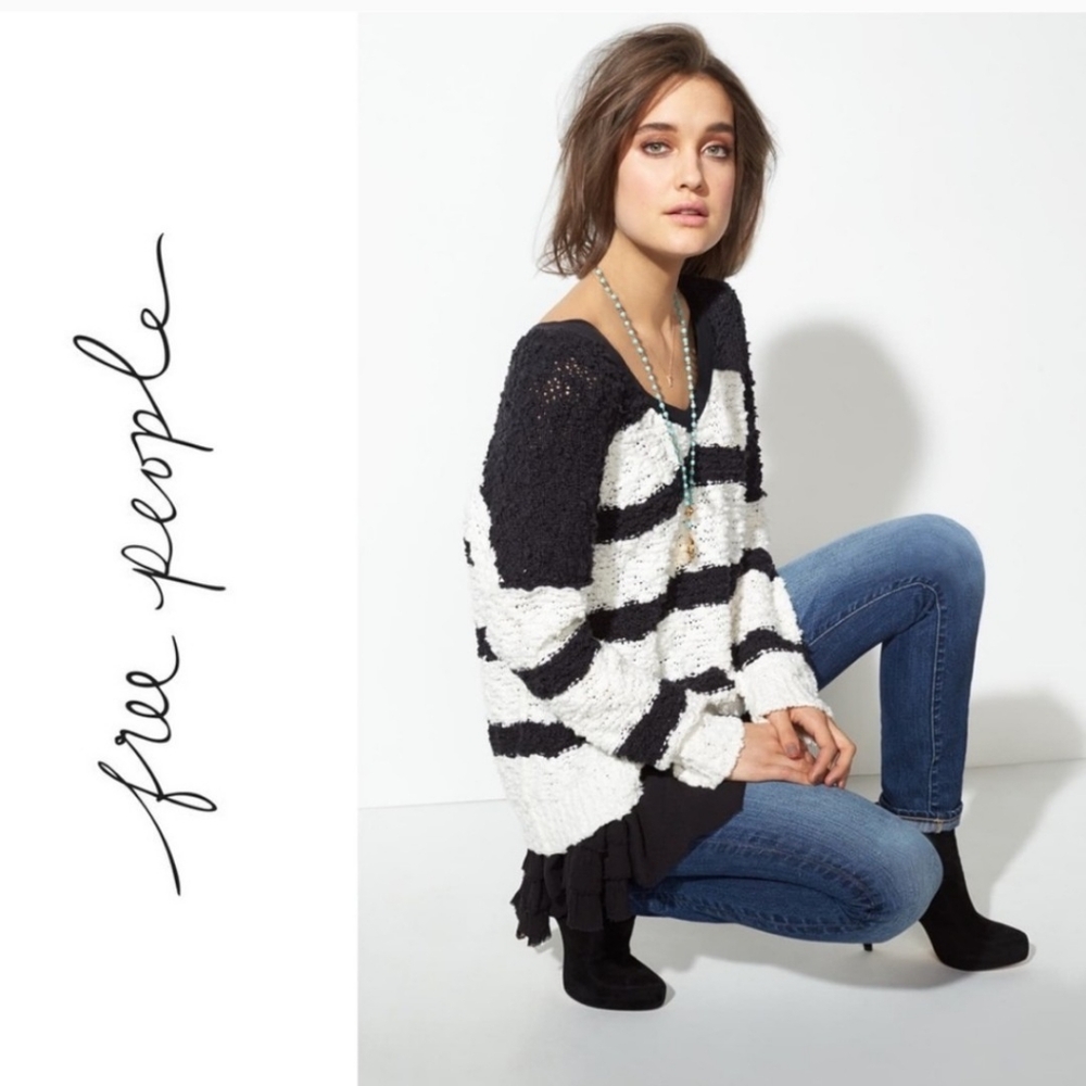 Free people oversized chunky songbird sweater sz medium